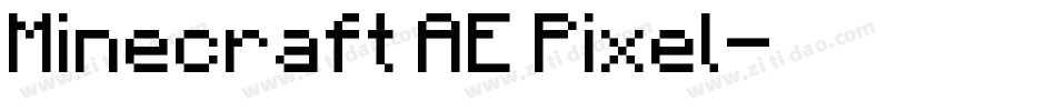 Minecraft AE Pixel字体转换